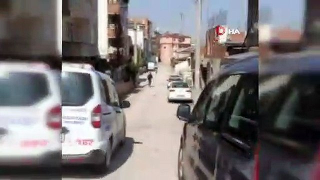 Doğal gaz dağıtım aracını polis sanınca büyük panik yaşadı