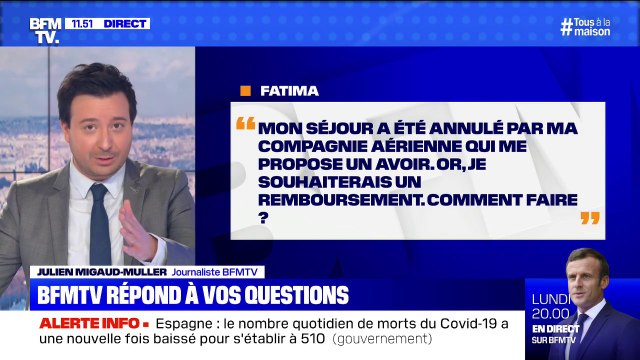 Puis-je exiger un remboursement de mon billet d'avion plutôt qu'un avoir ? BFMTV répond à vos questions