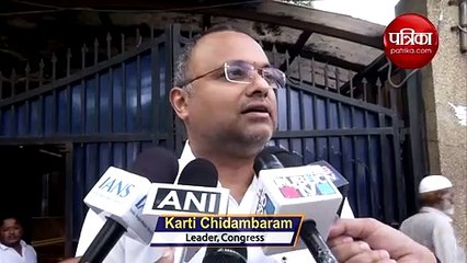 Karti met father P Chidambram at Tihar Jail