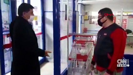 Belediye başkanından marketteki izdihama tepki
