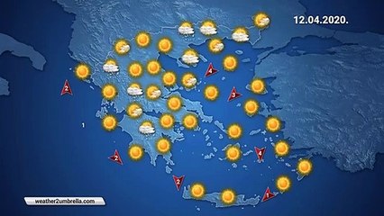 Η πρόβλεψη του καιρού για την Κυριακή  12-04-2020