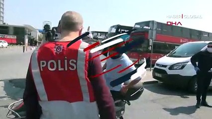 Esenyurt'taki denetimde ateşi yüksek çıkan kişi hastaneye götürüldü