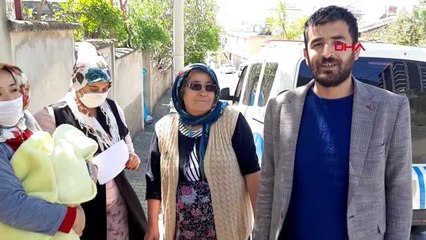 Doğum yapan kadın ile bebeğini eve, polis götürdü