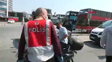 Esenyurt'taki denetimde ateşi yüksek çıkan kişi hastaneye götürüldü