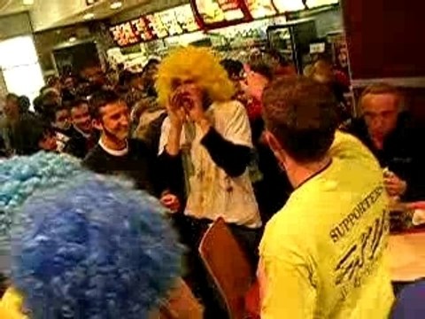 Supporters ASM au quick après le match