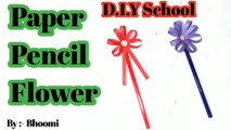 Paper Pencil Flower (D.I.Y Paper CRAFT)
