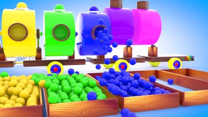 Download Video: Learn Colors and Shapes for Children with A Lot of 3D Color Balls Wooden Hammer Kids Learning Shapes