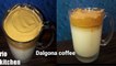 Dalgona whipped coffee. Trending dalgona coffee