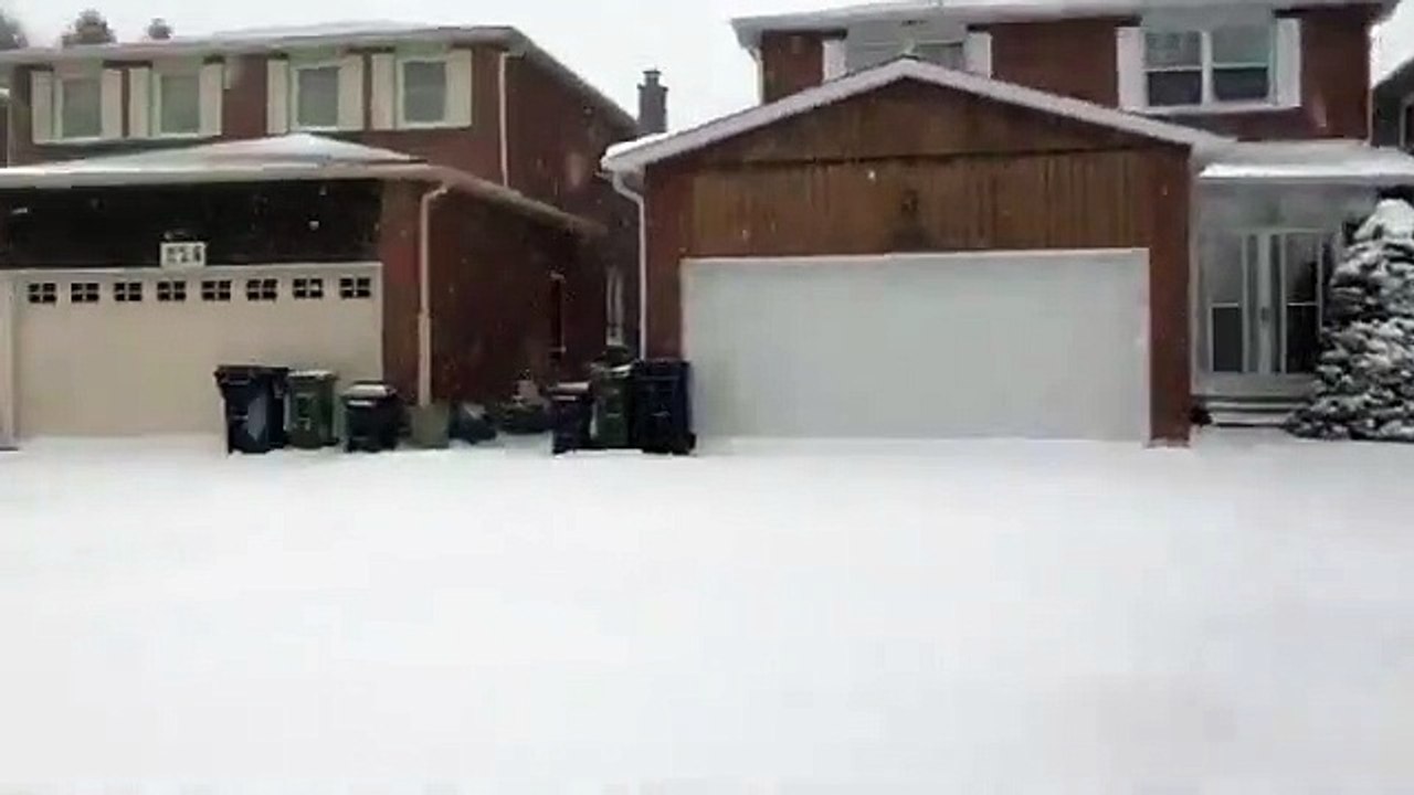 Snowfall in Toronto