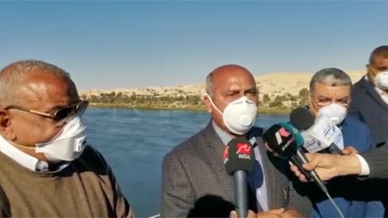 وزير النقل يتفقد استمرار العمل بمحور سمالوط على النيل في المنيا