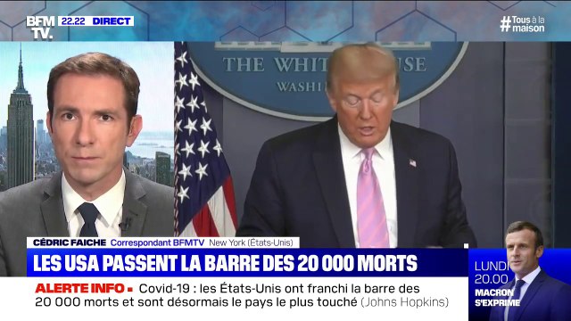 Coronavirus: plus de 20.000 morts aux États-Unis