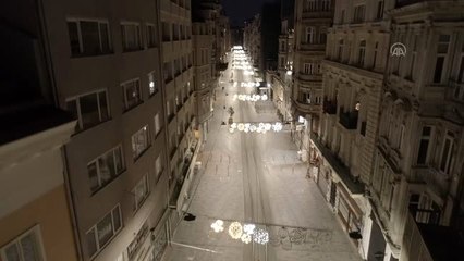 (DRONE) İstanbul'un tarihi yerleri sessizliğe büründü - İstiklal Caddesi ve Taksim