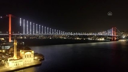 (DRONE) İstanbul'un tarihi yerleri sessizliğe büründü - Ortaköy ve Mecidiyeköy