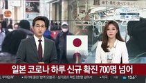 일본 코로나 하루 신규 확진 700명 넘어
