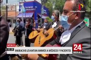 México: mariachis levantan ánimos a médicos y pacientes