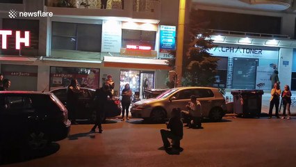 Greeks seen having a "Corona-Party" during nationwide lock-down