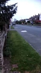 Bemused runner cheered on during NHS applause