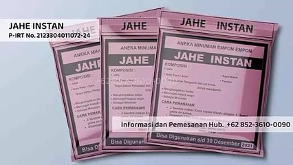 BEST SELLER!!! +62 852-3610-0090 | Jual Jahe Instan