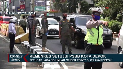 Minggu Dini Hari Kota Depok Resmi Berlakukan PSBB