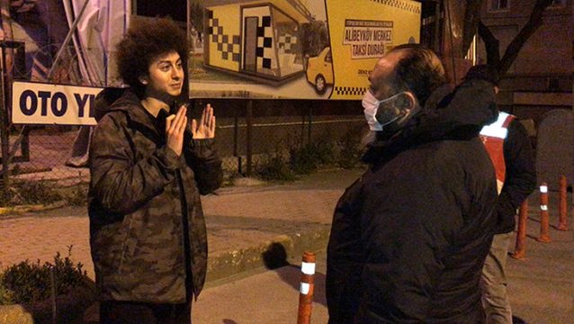 Sokağa çıkma yasağını delen genç: Allah bana ceza veriyor