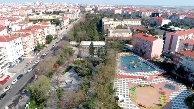 Sokağa çıkma yasağı uygulanan Çorlu havadan görüntülendi