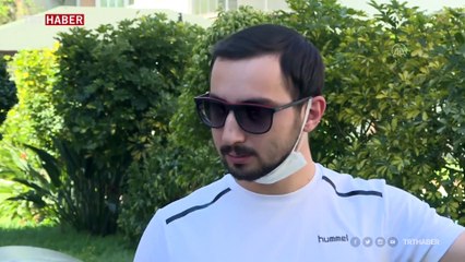 Koronavirüsü yenen babanın kızıyla kavuşma anı duygulandırdı