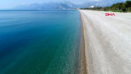 ANTALYA Yasağın ikinci gününde Antalya'da sessizlik hakim