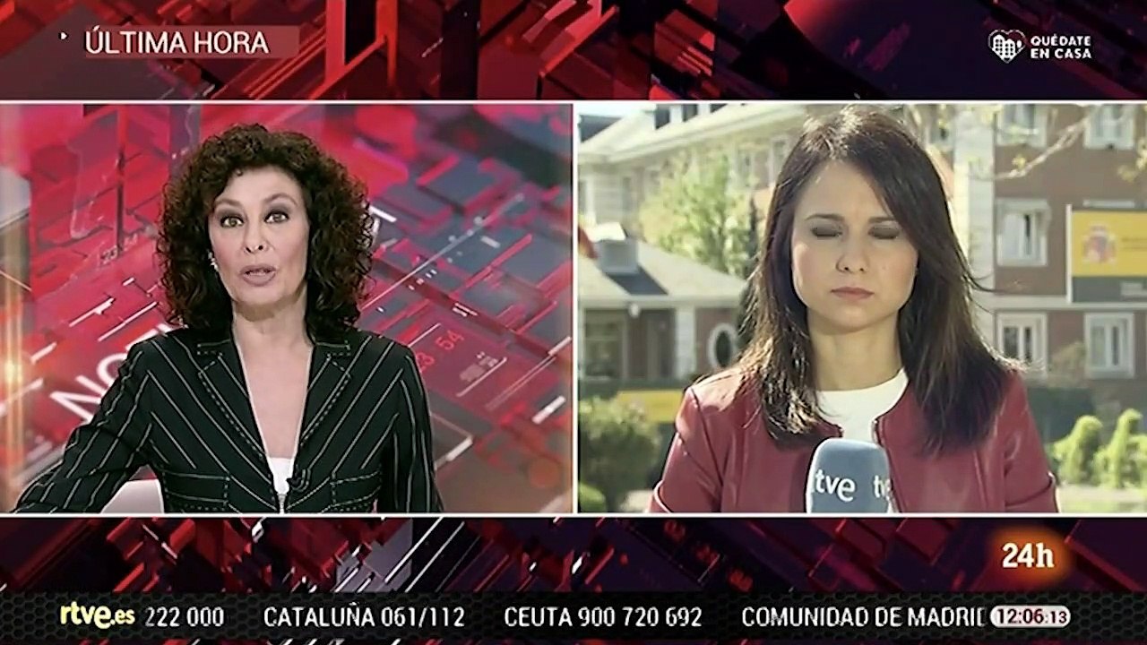 TVE sobre la quinta reunión telemática de Pedro Sánchez