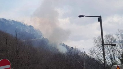 남한산성에 산불...1시간 20분만에 꺼져 / YTN