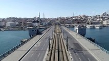 (Drone) Sokağa çıkma yasağının ikinci gününde İstanbul sessizliğe büründü (5)