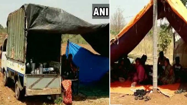 Coronvirus : Villagers Shift to Fields in Karnataka’s Tumakuru over COVID-19 Fear