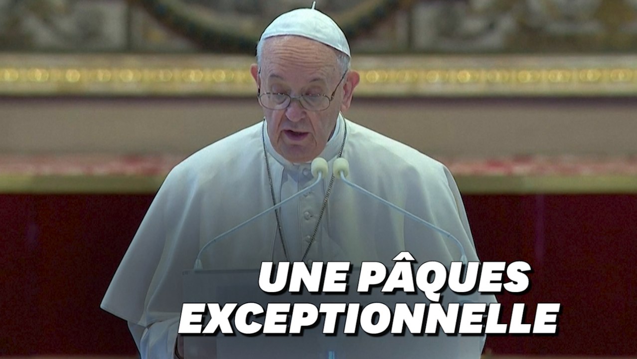 Les images de la Pâques inédite du pape, confiné et quasiment seul