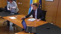 Feijóo, en videoconferencia con Sánchez y demás líderes autonómicos