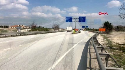 Ankara karayolunda sokağa çıkma yasağı sakinliği