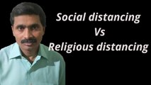 Social distancing vs Religious distancing