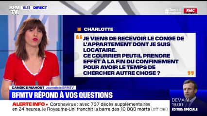 Je viens de recevoir le congé de l'appartement dont je suis locataire. Peut-il prendre effet à la fin du confinement ?