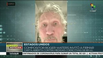 Roger Waters exige a EEUU poner fin a medidas contra países
