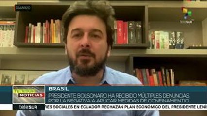 Crece la impopularidad de Bolsonaro por su postura ante la pandemia