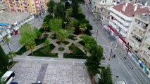 Sokağa çıkma yasağı drone ile denetlendi