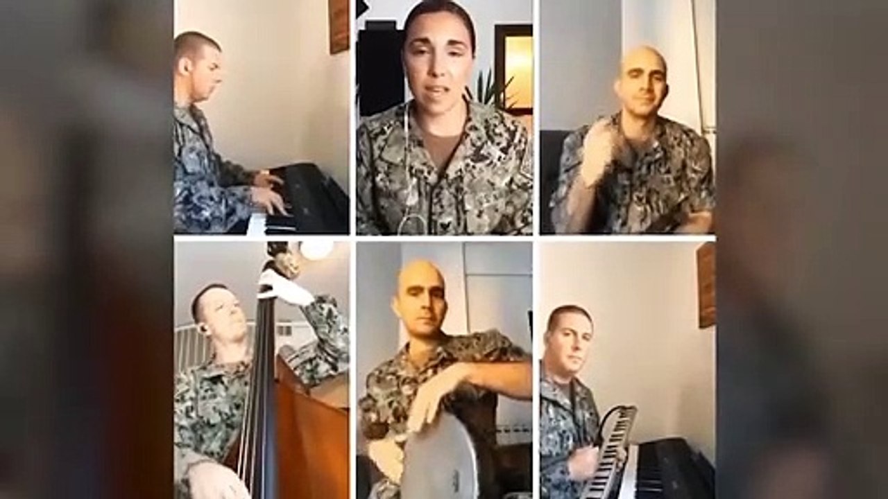 "O sole mio" : des militaires américains chantent en soutien à l'Italie, pays le plus touché par l'épidémie de coronavirus