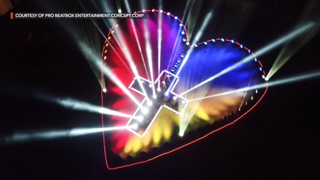 Las Piñas skies light up to honor frontliners