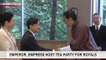 2019.10.23 - NHK NewsLine - Emperor and Empress host tea party for royals (NHK World TV)