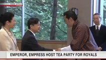 2019.10.23 - NHK NewsLine - Emperor and Empress host tea party for royals (NHK World TV)