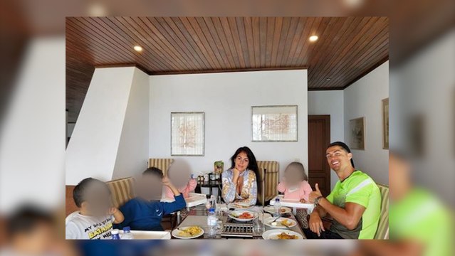 Cristiano Ronaldo y Georgina Rodríguez felicitan las Pascuas