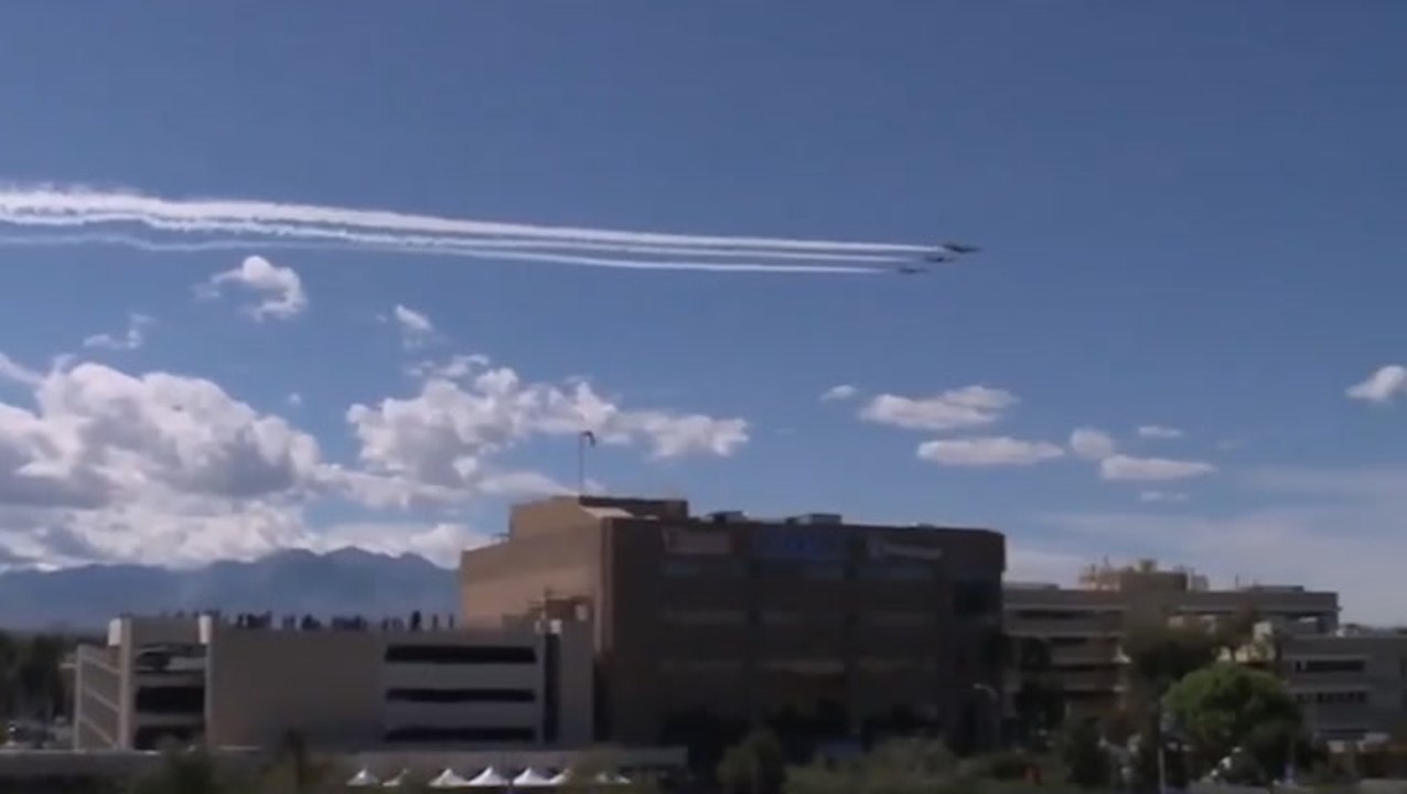 Special airshow for healthcare workers battling COVID-19