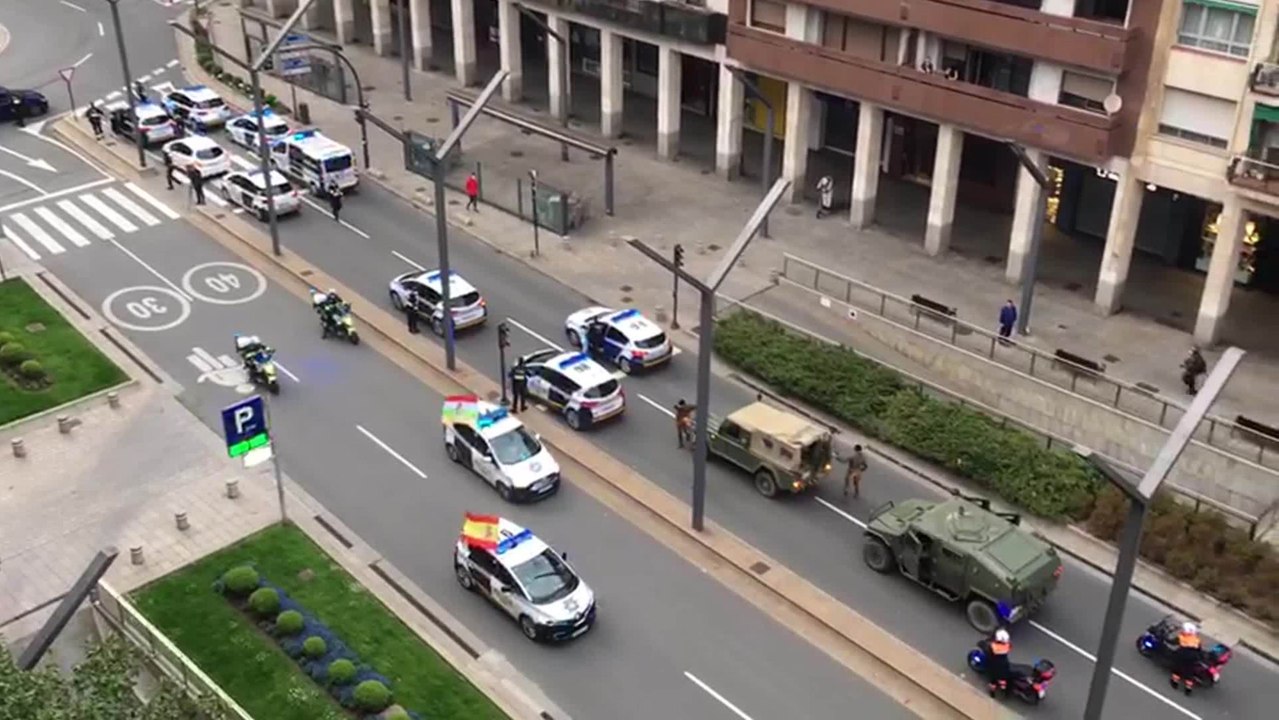Aplausos en la Gran Vía de Logroño