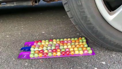 Crushing Crunchy & Soft Things by Car! EXPERIMENT: Car vs Coca Cola, Fanta, Mirinda Balloons