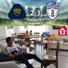 Así festejo Vigón tras su triunfo en la eLIGA MX