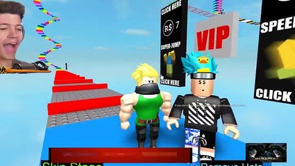 Video Slime Thư Giãn #425 - 1v1 RAINBOW OBBY RACE with MY LITTLE BROTHER Roblo...