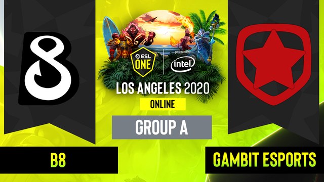 Dota2 - Gambit Esports vs. B8 - Game 1 - Group A - EUCIS - ESL One Los Angeles